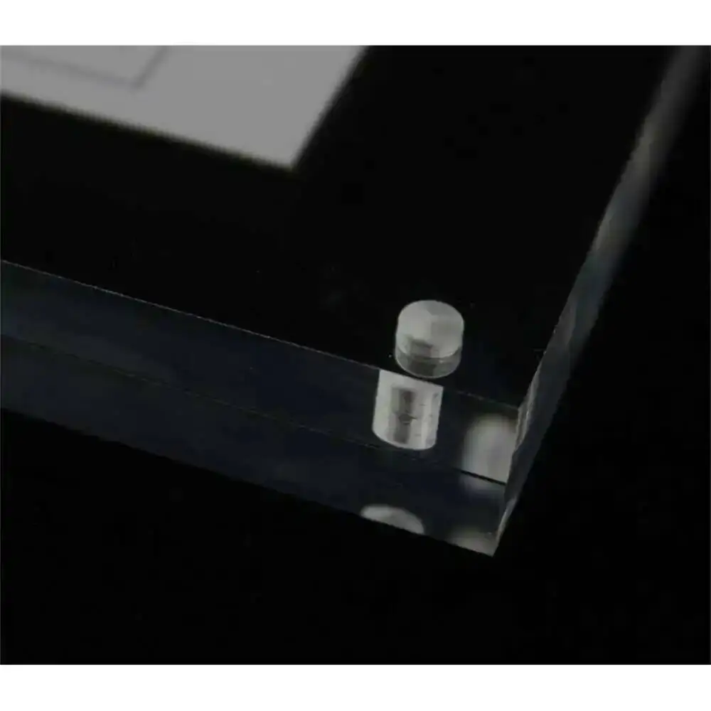 Squre Acrylic Block Frame Magnetic Photo Frame Paper Price Tag Display Crystal Picture Frame Sign Holder 10*10cm 4 Inches