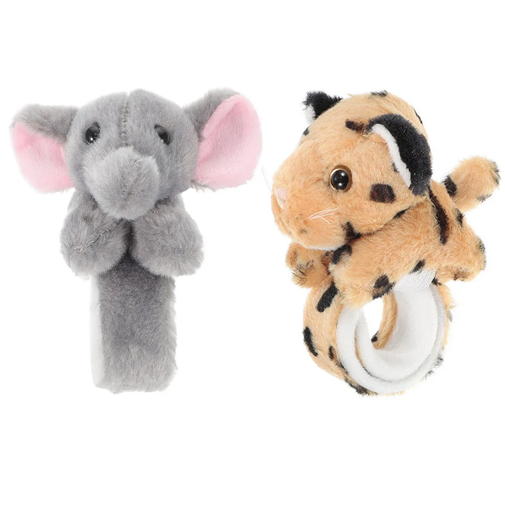 

2Pcs Cartoon Animal Slap Bracelets Durable Wristband Cute Style Party Favor Decoration Supplies Slap Bracelet