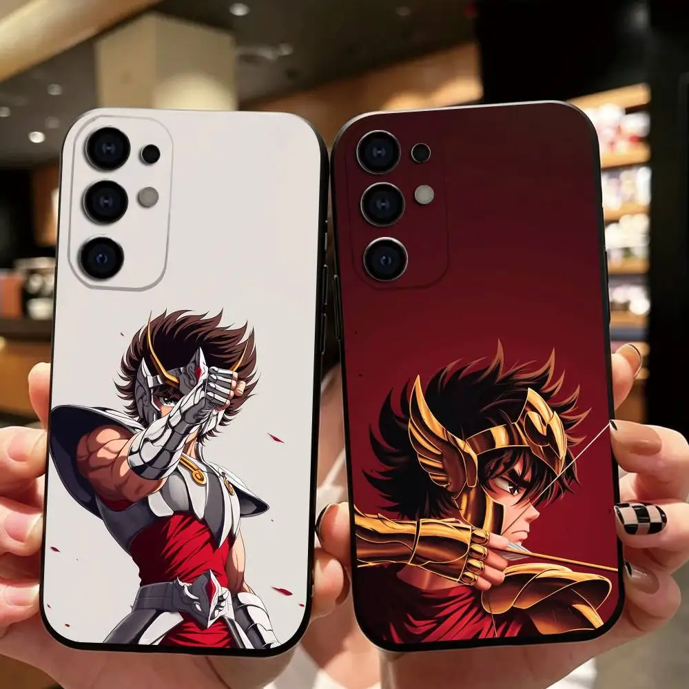 Anime Saint Seiya Phone Case For Samsung S26,S25,S24,S23,S22,S21,S30,Ultra,Plus,Fe,Lite,Note,10,Black Cover Gift