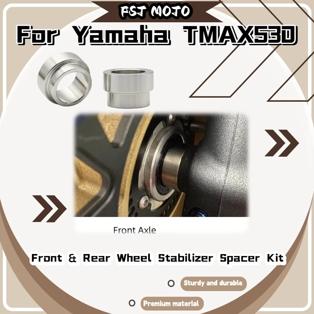 For Yamaha TMAX560 2017‑2023 Thickened Widened Wheel Bushing Boost Cornering Precision Stability Mod Accessories