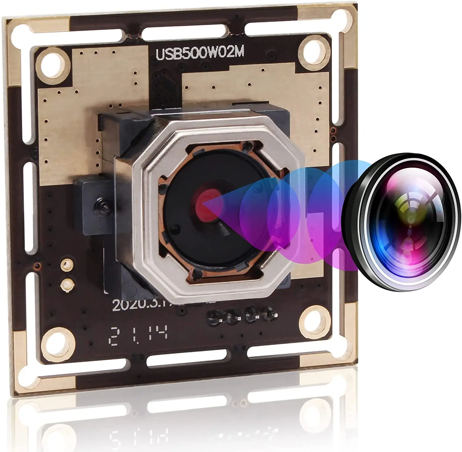 Super HD 5MP OV5640 CMOS Auto Focus Lens USB Camera Module with 30/45/60 Degree Lens -USB500W02M-AF30