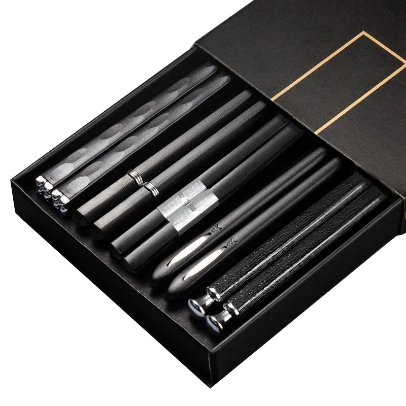 5Pairs Hohe Qualität Japanische Nicht-Slip Stäbchen Koreanische Home Hotel Restaurant Tragbare Gesunde Lebensmittel Stick Für Sushi Stäbchen
