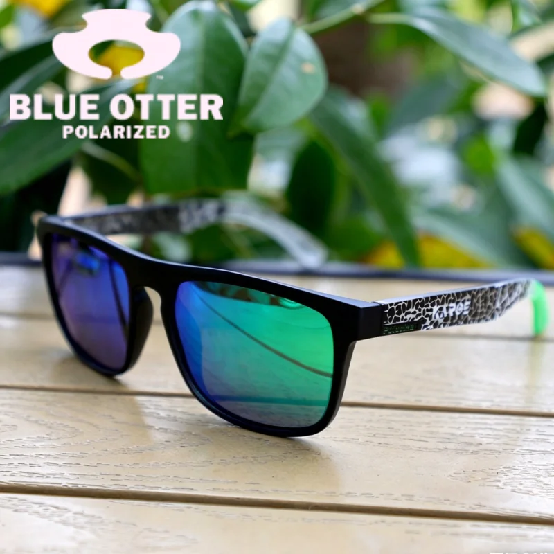 

BLUE OTTER Polarized Sunglasses UV400 Men Women Fashional Lightweight Sports Driving Square Sun Glasses with Box YZ36