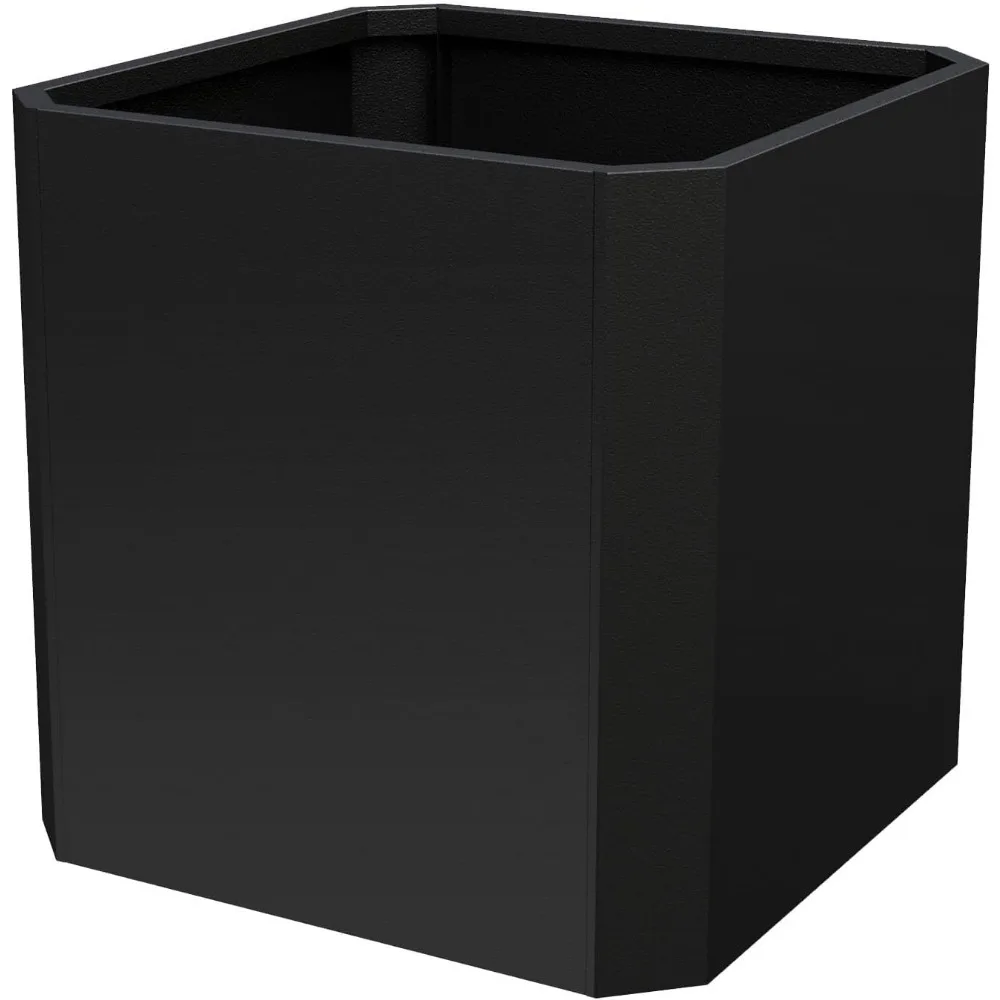 

Metal Planter Box-26 L X26 W X26 H-Steel Planters for Outdoor Plants, Large Square Planter Box, Heavy Duty Black Metal Planter P