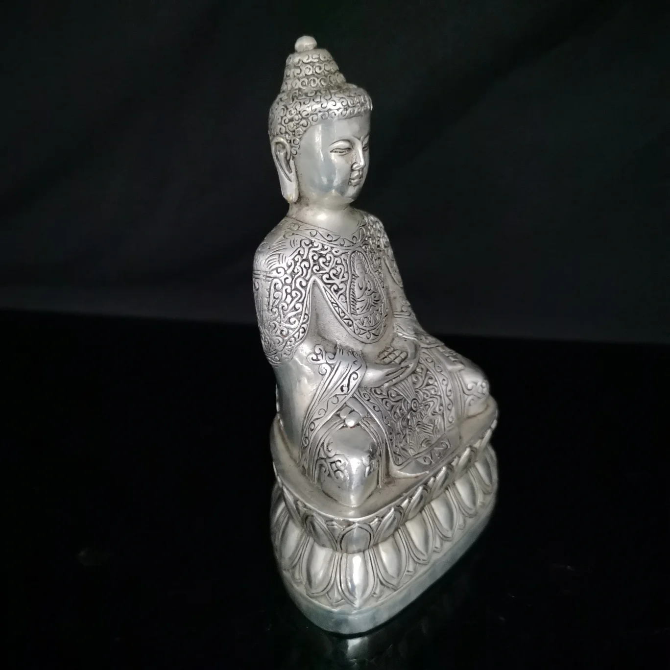 Chinese Elaboration,Cupronickel Engrave ,Good Luck“The Buddha  ”,Metal Crafts,Home Decoration,Collect