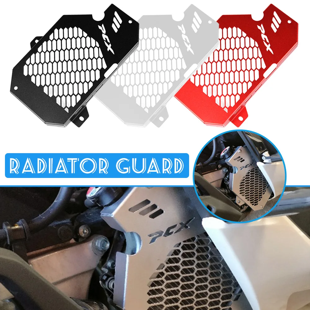 

Motorbike Parts New For HONDA PCX160 PCX 160 2021 Radiator Grille Guard Cover Protection Aluminum Motorcycle Accessories 160-PCX