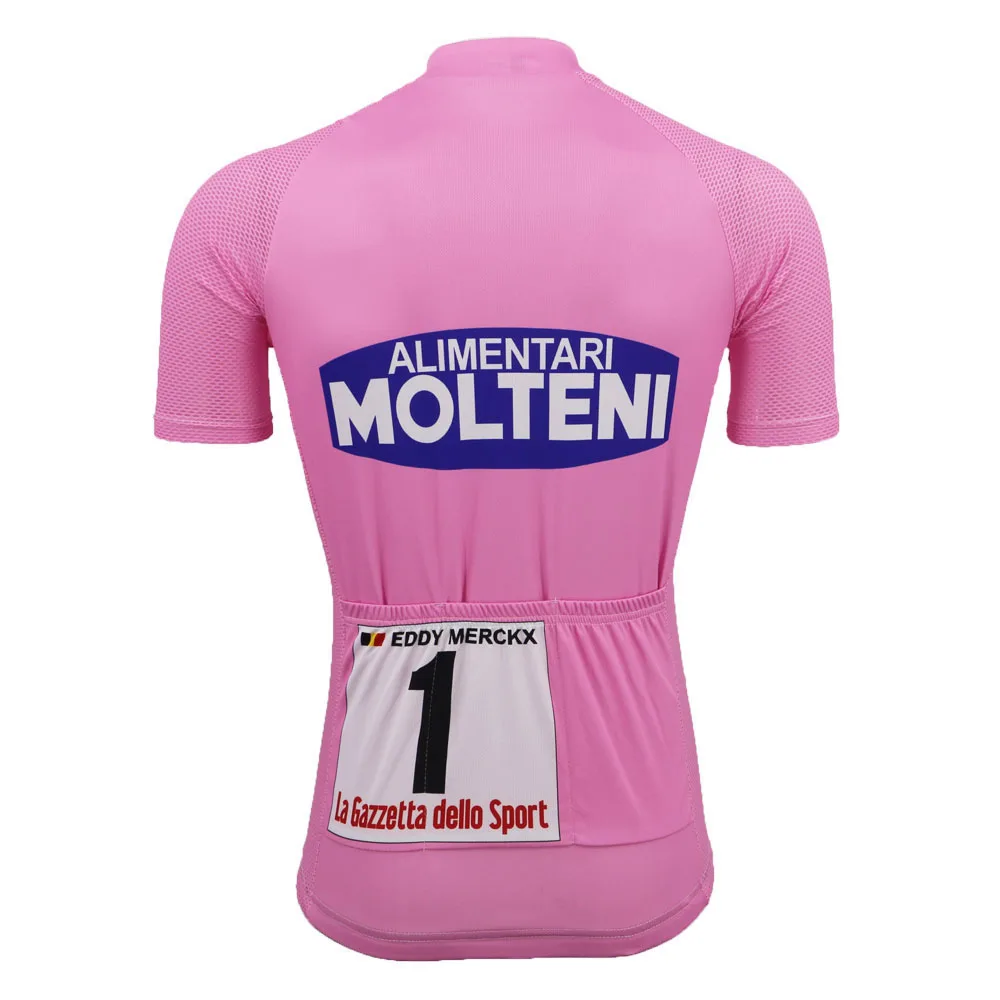 Retro Cycling Jersey Men Pink Bike Clothing Summer Breathable Quick Drying Outdoor sports Jersey