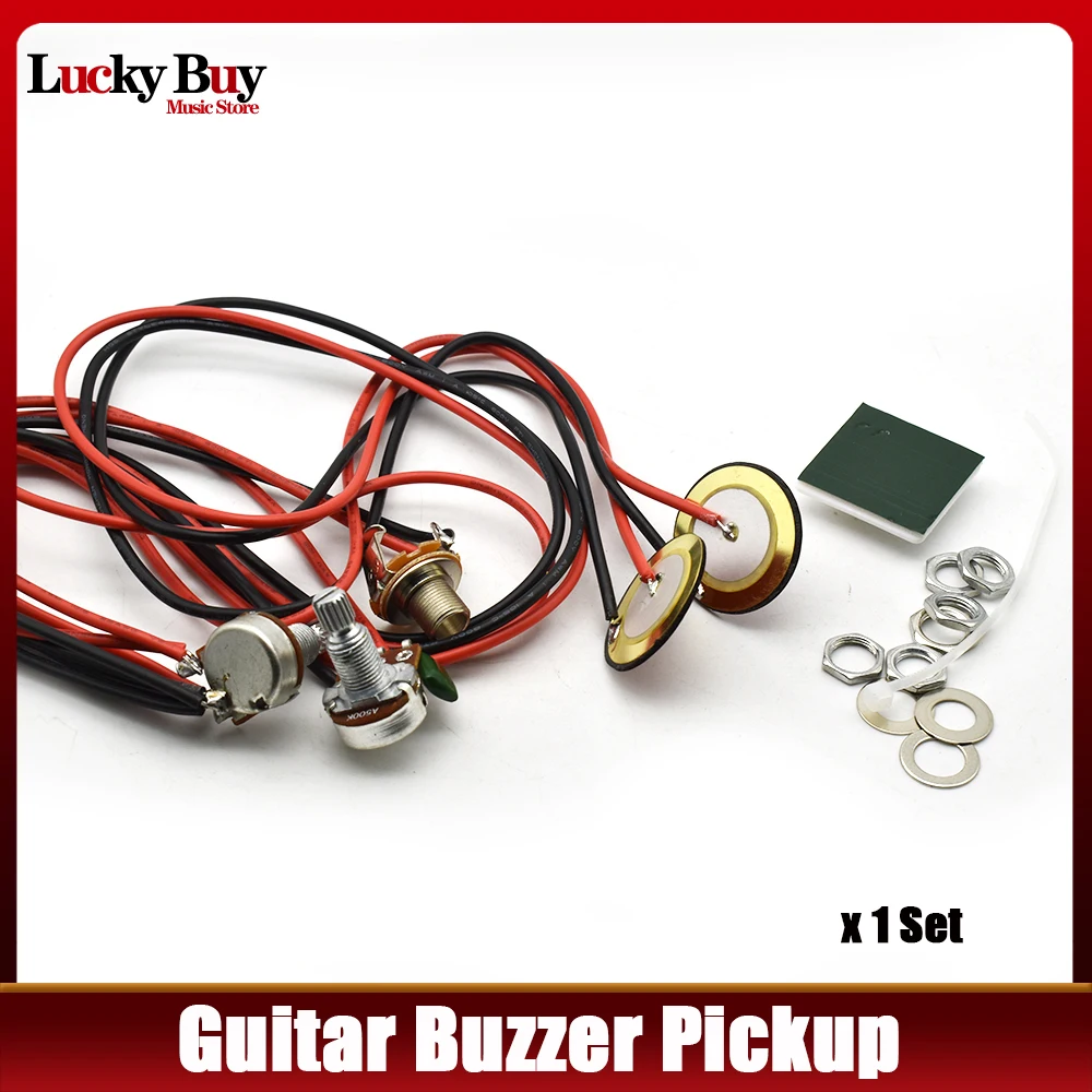 Guitar Humbucker Pickups Dual Piezo Pickup With Volume Tone Control Guitar Ukulele Common Transducer For Ukulele Mandolin