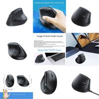 Y2GD 4800DPI Vertical Gaming Mouse 2.4G Bluetooth-compatible Mouse for PC Laptop