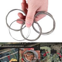 Model Traction Cable Dia 0.5Mm-2Mm Military Steel Cable Construction Sand Table Scene Modification Accessories Materials 1Bag
