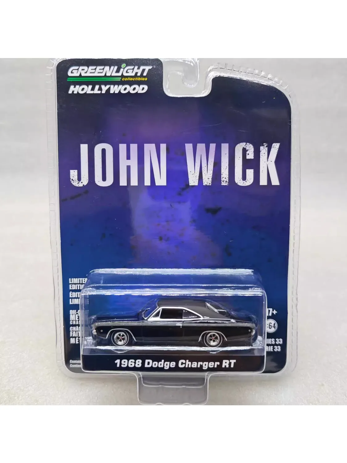 1: 64 سلسلة هوليوود 33 جون ويك (2014) 1968 دودجر رانجلر R/T مجموعة متقدمة من نماذج السيارات المزخرفة