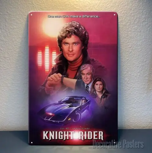 Knight Rider TV-Serie Film Metallposter Blechschild 20x30cm Plakette-Aluminium
