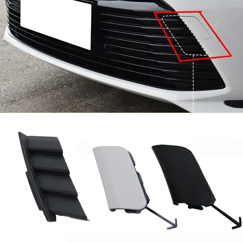 Front Bumper Towing Hook Eye Cover Trailer Cap Grille Shell For Toyota Corolla Altis Seadn 2019 2020 2021