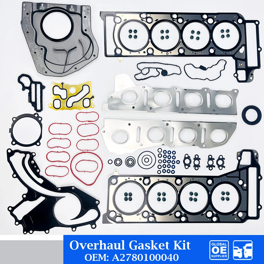 

Engine Overhaul Gasket Rebuild Kit For Mercedes Benz M278 4.8T E550 CLS500 GL450 SL550 Car Accessories 2780160125 A2780160020
