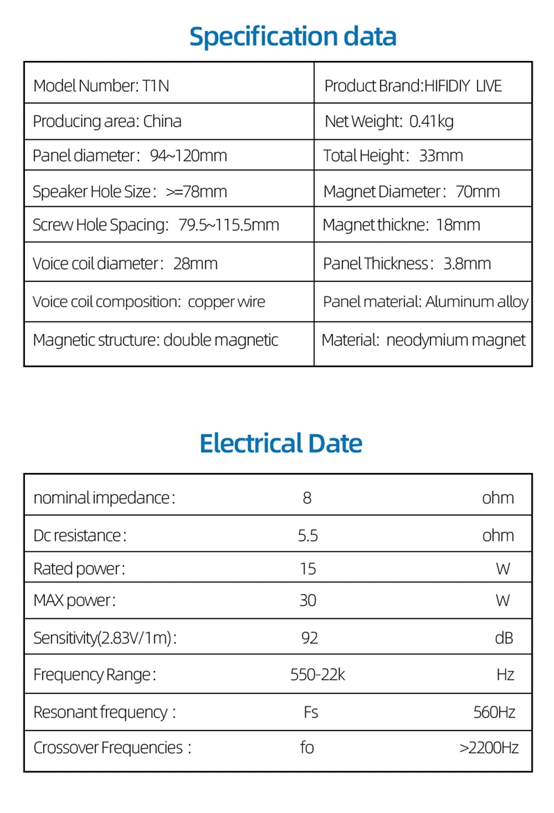 HIFIDIY T1N HiFi 4-Zoll-Hochtöner-Lautsprechereinheit 330 Seidenmembran 8OHM 30W Heimkino-Hochtöner 94/100/104/110/116/120 – Detail 7