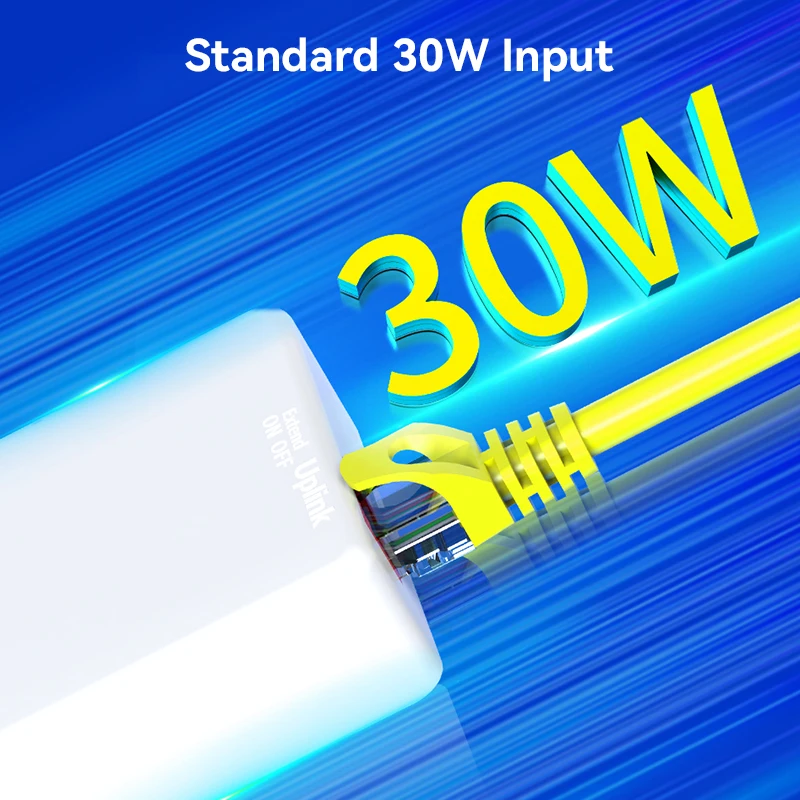 HORACO 3 porte 100M POE Extender 100M Switch di rete Ripetitore IEEE802.3af/at Plug & Play per Switch PoE NVR Telecamera IP AP