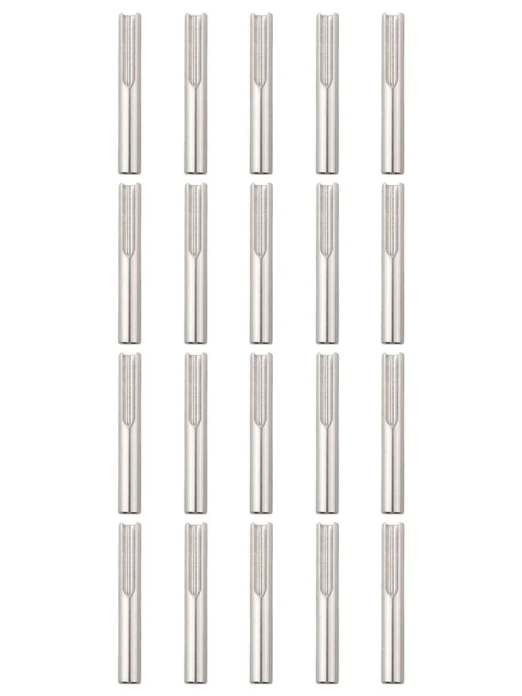 20pcs Fixed Elbow Anchor Terminals Stainless Steel Invisible Terminal For 1/8inch Cable Railing Hardware Accessories
