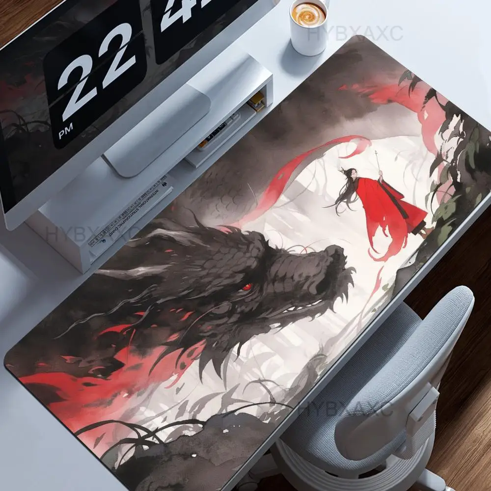 

Chinese Martial Arts Gamer Mouse Pad Cute HD Desk Pad Extended Gaming Keyboard Mats Large 90x40cm XXL Gamer Mousepad