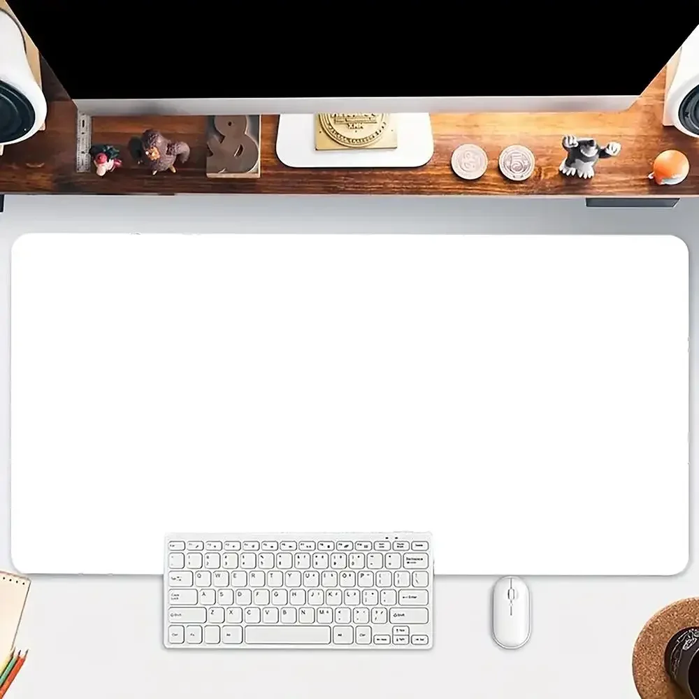 

Pure black and white premium Mouse Pad Large mouse pad, desk pad, anti slip base, washable for office and home use