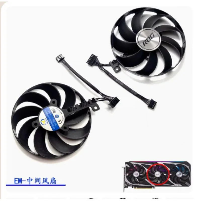 Ventilador de refrigeración de tarjeta gráfica CF9010U12D para ASUS RTX3060 3050 ROG STRIX Raptor & & & &