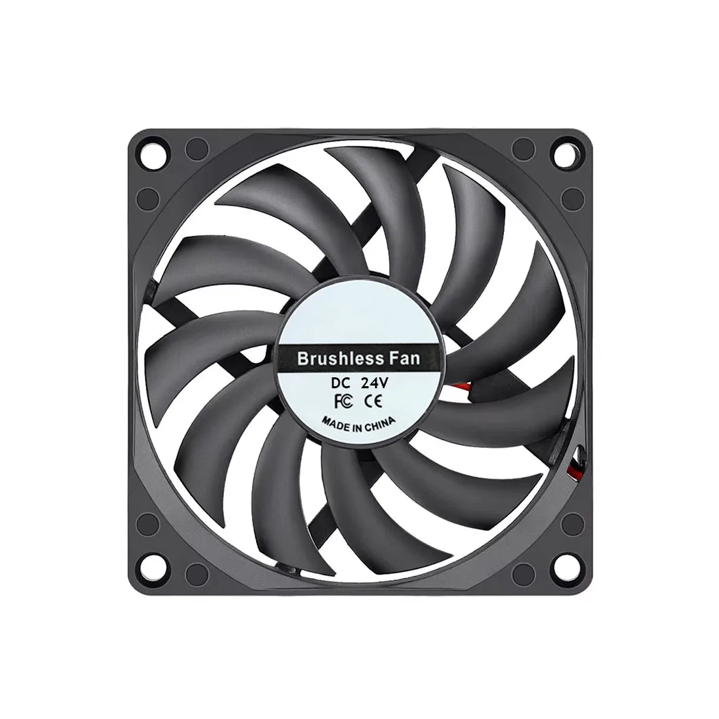DC 5 V 12 V 24 V 8 cm bürstenloser Dual-Ball-Lüfter 8010 80 mm axialer PC-Kühlerlüfter 80 x 80 x 10 mm Computergehäuse CPU-Kühlerlüfter