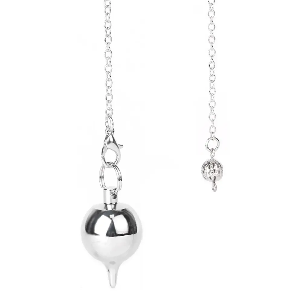 

Fashion Jewelry New Dowsing Rose Gold Gold Silver Antique Copper Healing Metal Round Cone Reiki Amulet Reiki Pendulum Pendant