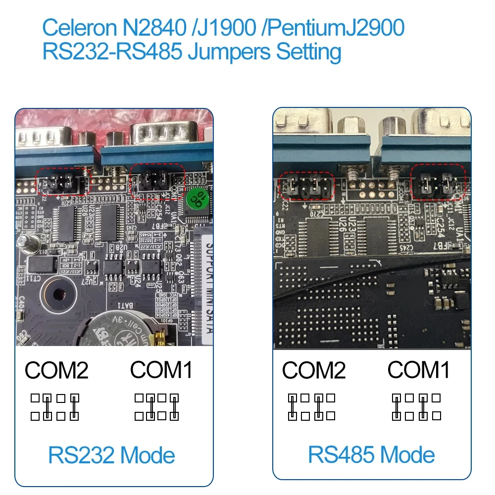 BEBEPC Fanless Industrial Mini PC with Intel Celeron J6412 J1900 Support Linux Computer with 2xRS232/485 2xGbE LAN Win10 Ready