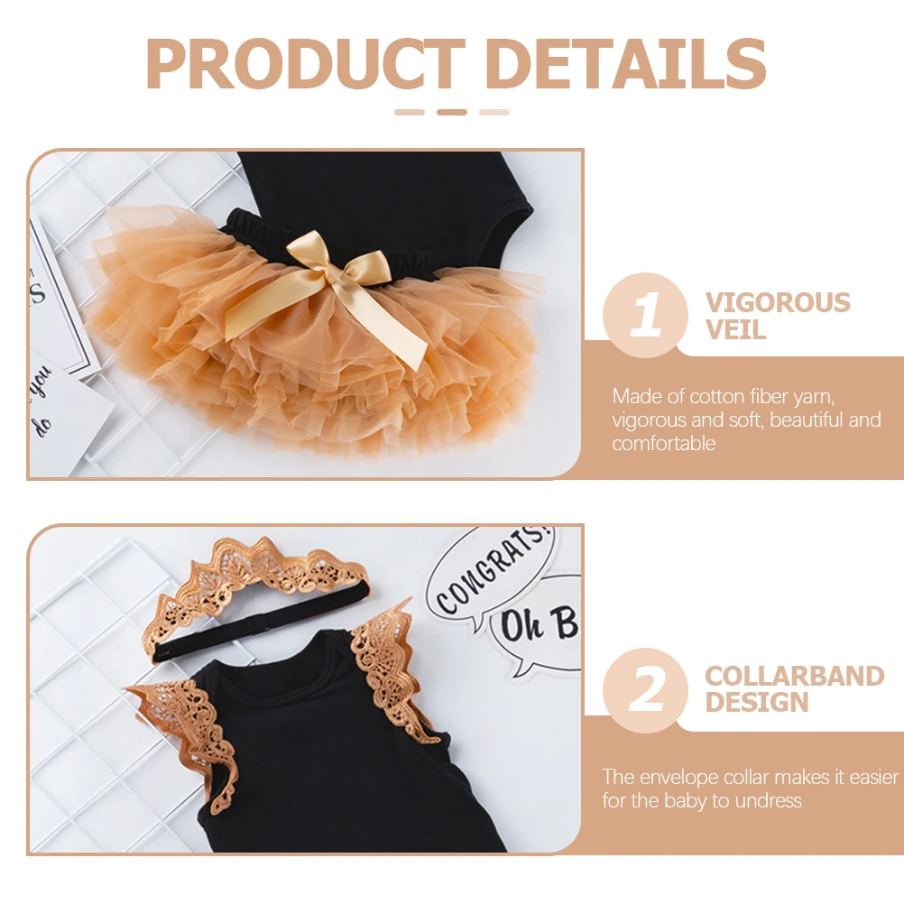 

Cute Baby Girls Princess Skirt Suit Newborn Girl Clothes Comfortable Breathable Outfit Birthday Party Christmas Beach Photo