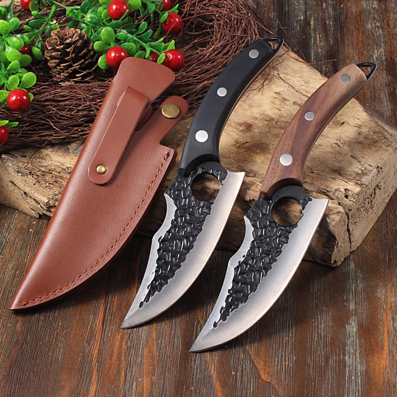 Japanese Filleting Knife Hand-forged Stainless Steel Butchering Knives Slaughter Pig Fish Meat Cleaver and Chicken Cooking tool