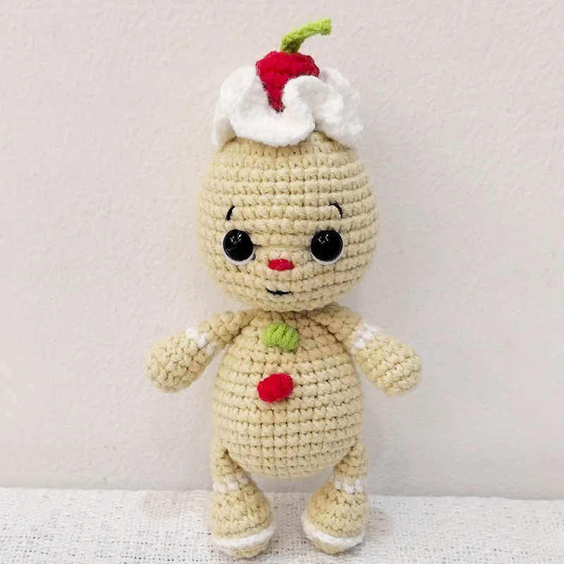 Natal crochê algodão bebê pelúcia bonecos de neve boneca kawaii malha elfo brinquedos de pelúcia recém-nascido dormir abraço boneca brinquedos do bebê