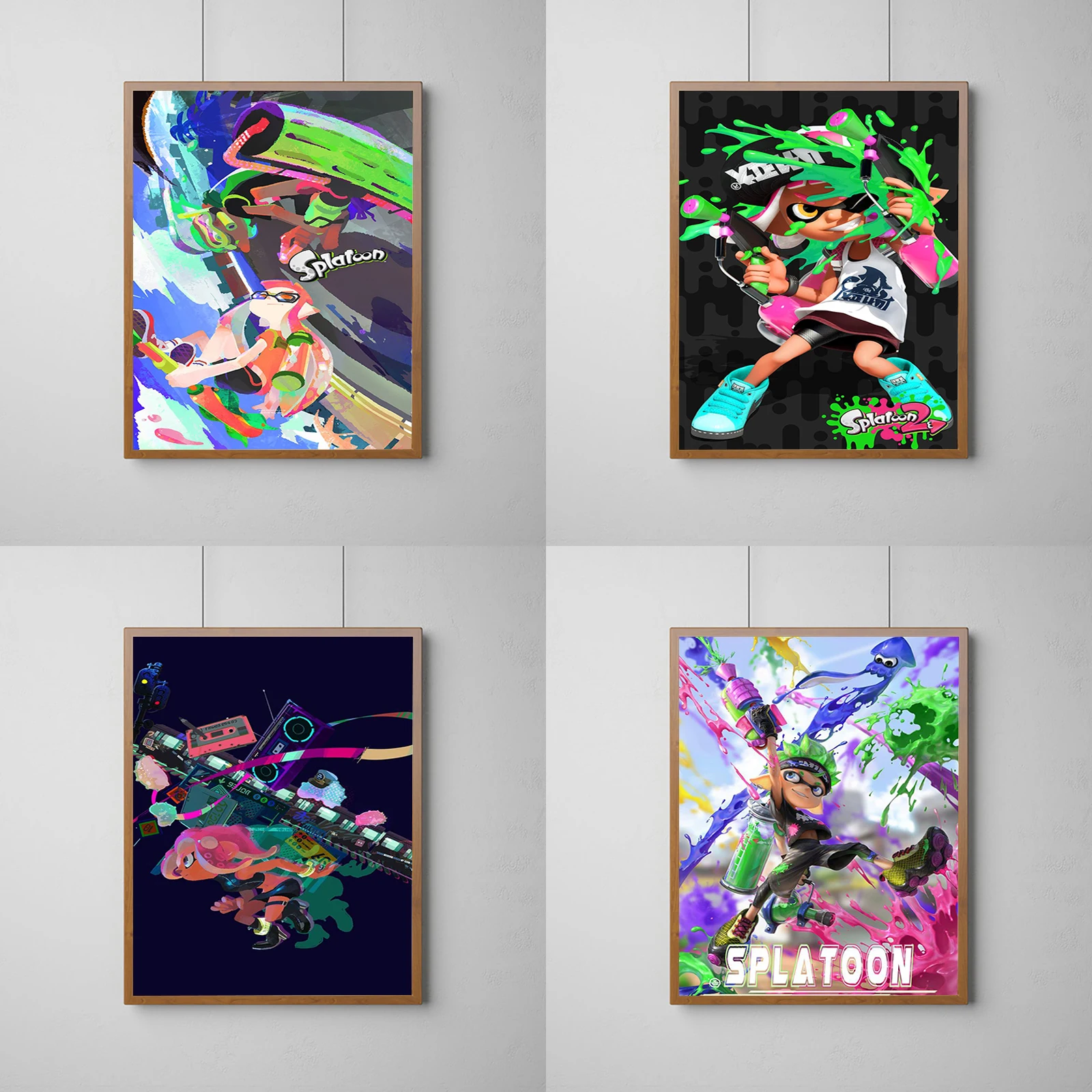 Game Splatoon 3 POSTER Canvas Wall Art Mural Posters Room Decor Decorative Paintings Home Decorations Painting Decoration Prints