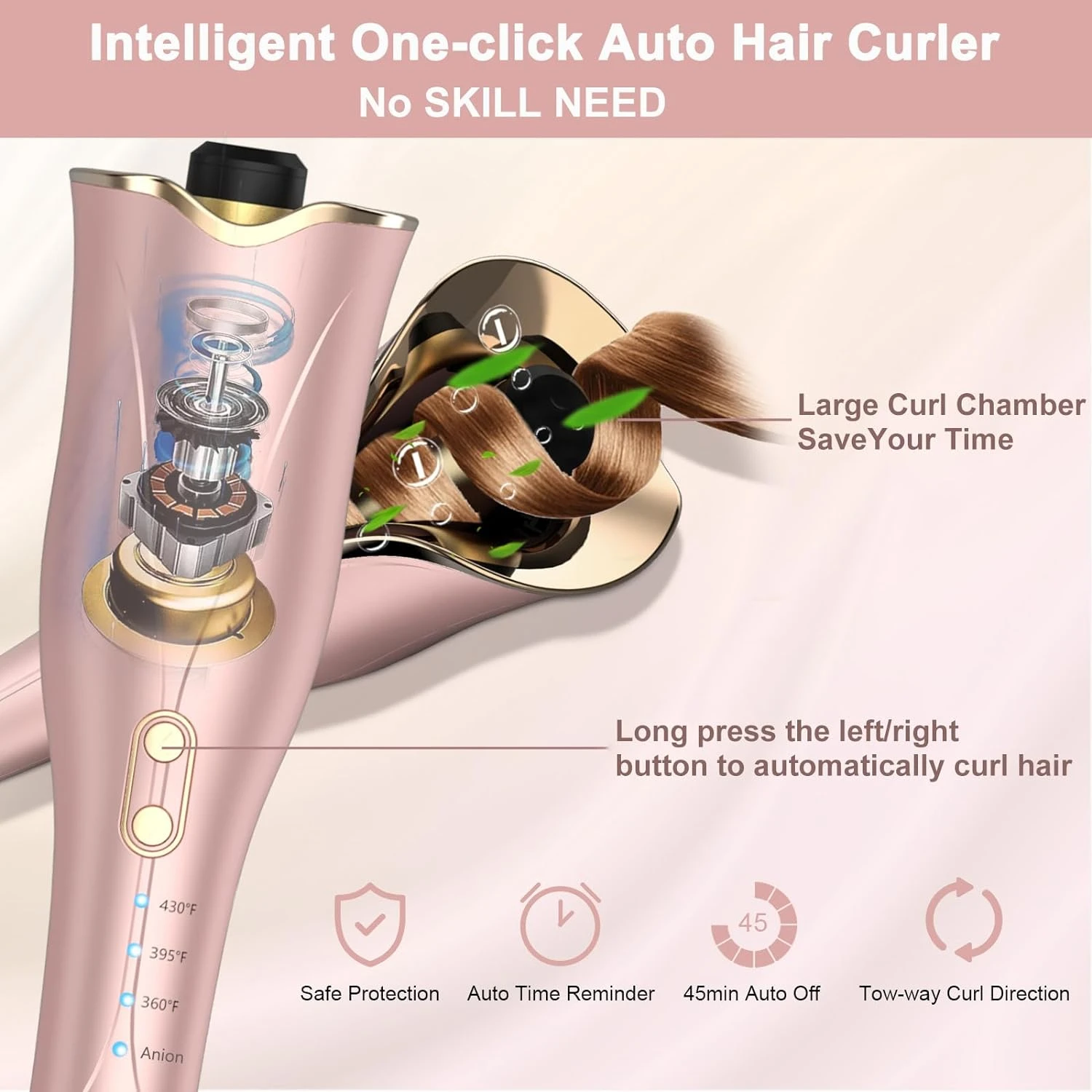 

Upgrade your hair game with this high-quality, advanced technology styling tool for long-lasting, stunning results. Achieve a gl