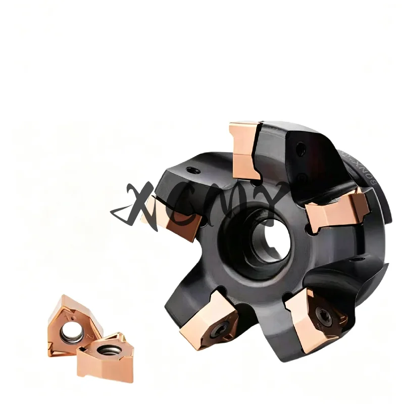 MEE190 90° heavy-duty double-sided milling cutter is used for the SECO series XNEX080608 insertion.