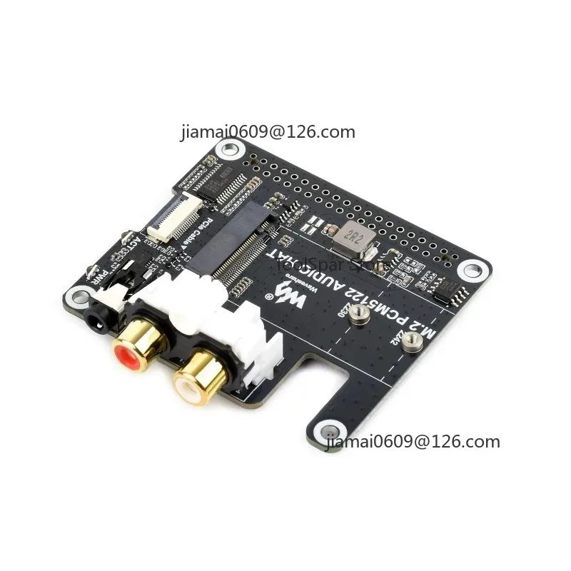 M.2 PCM5122 Audio HAT PCIe To M.2 I2S Audio Extension Board NVMe SSD Support for Raspberry Pi
