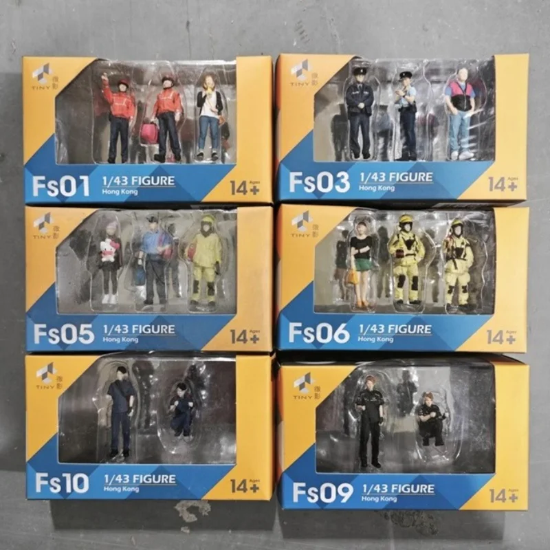 

In Stock Genuine 1/43 Hongkong Character Set Scene Accessories Action Anime Figure Modle Ornament Toys