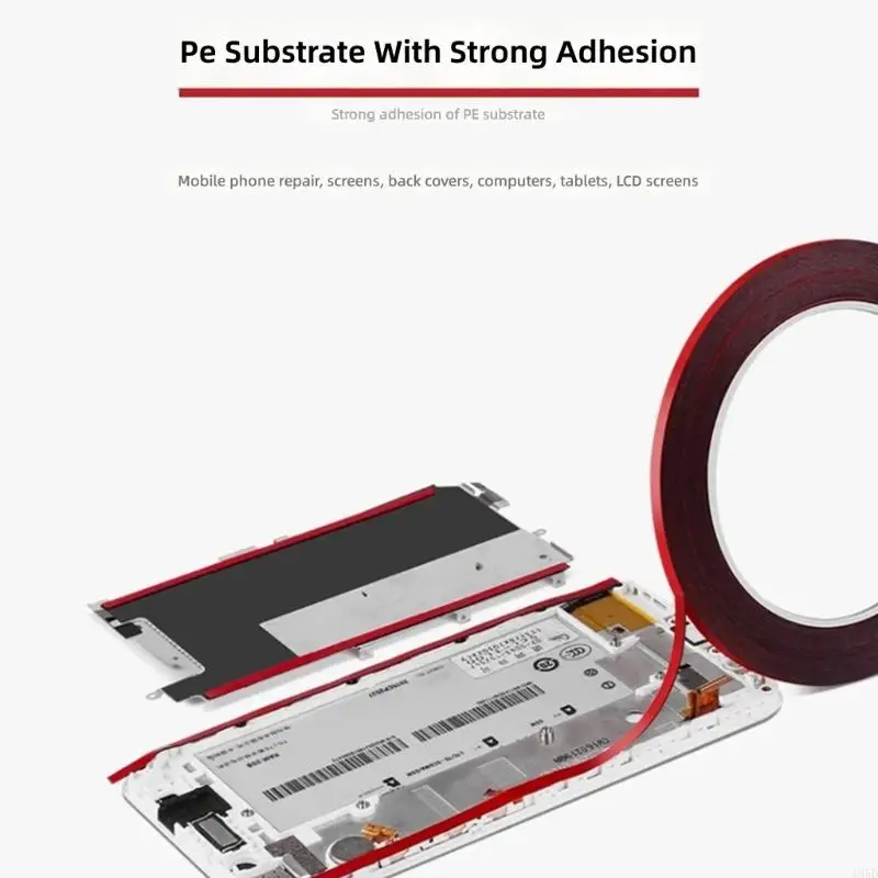 Electronics Screen Attachment Adhesive 0.3mm Thickness Double Sided Tape For DIY Repair Projects 10 Meter Length