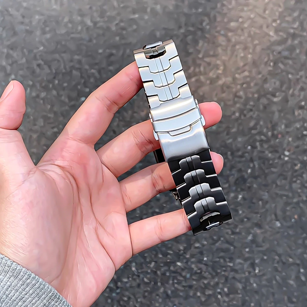 Correa de acero inoxidable para Samsung Galaxy Watch 8, 40, 44mm, sin huecos, pulsera de Metal con extremo curvo para Galaxy 8, pulsera clásica