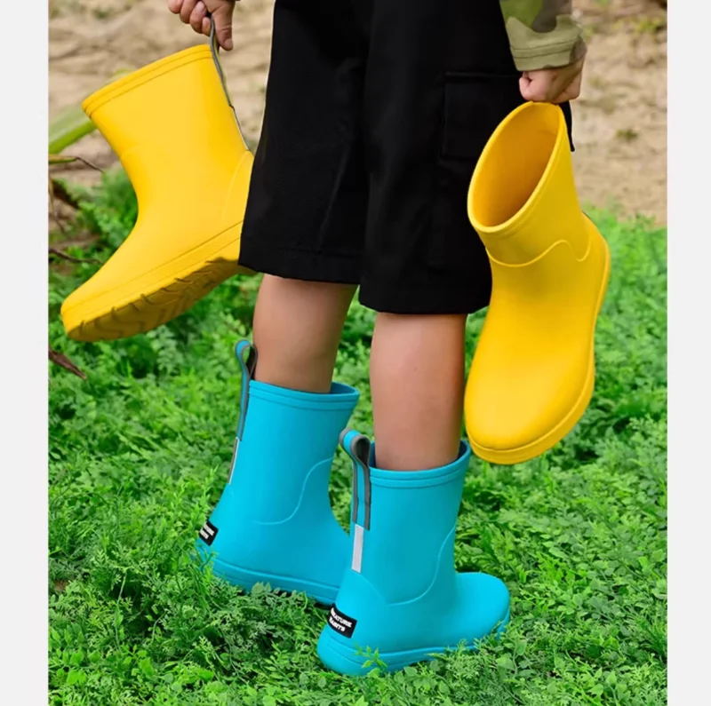 

Американские детские противоскользящие легкие резиновые сапоги и дождевая обувь