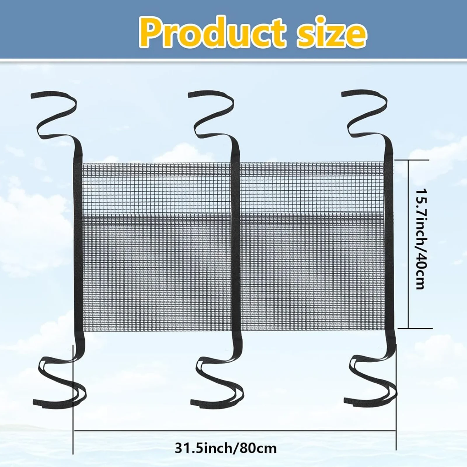 حقيبة تخزين القارب، ملحقات داخلية معلقة، منظم جيب معلق، شبكة بضائع لرحلة الطريق الطويلة، تخييم الدفع الرباعي #6