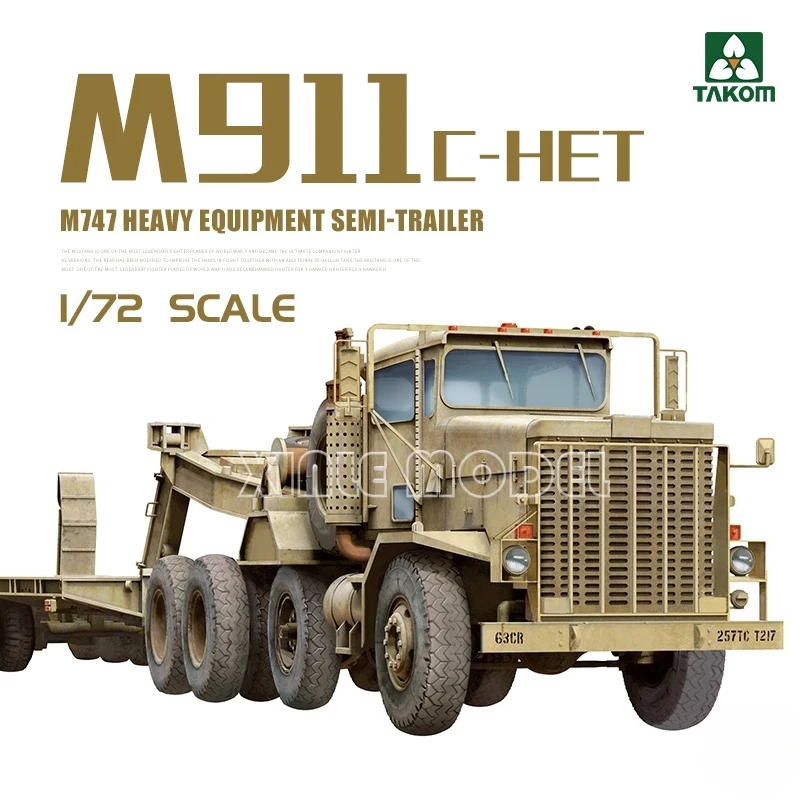 

TAKOM Plastic Assembly Model Kit 5024 M911 C-HET w/M747 Heavy Equipment Semi-Trailer 1/72