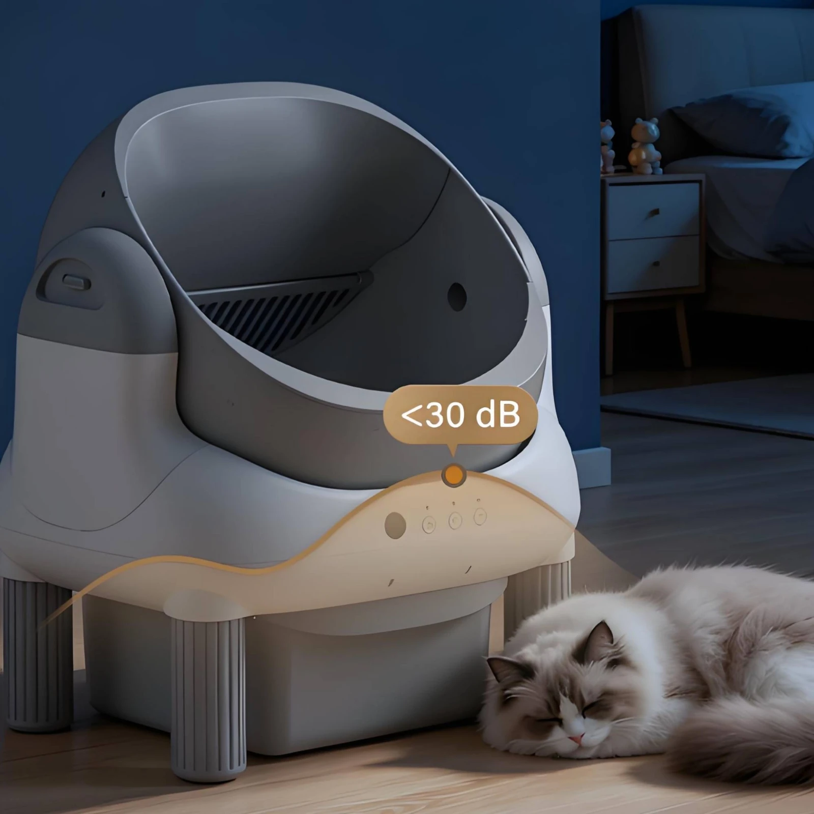 Smart Home Living Room - Kueta dla kota z sterowaniem przez