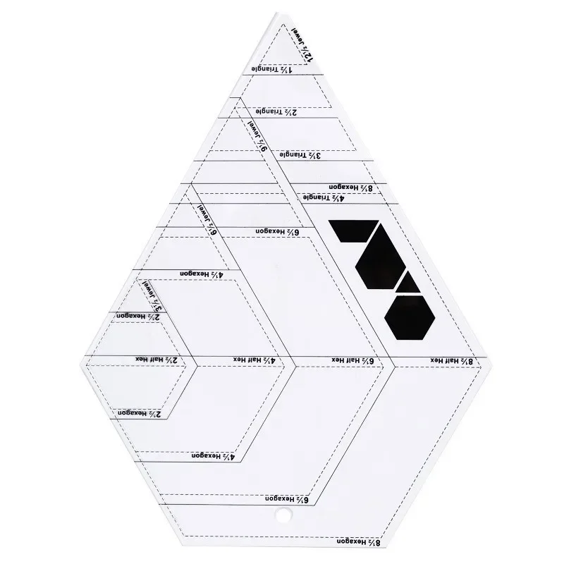 

Акриловые Лоскутные шитья линейки прозрачная треугольная Шестигранная линейка для рисования портновские Инструменты Аксессуары для шитья