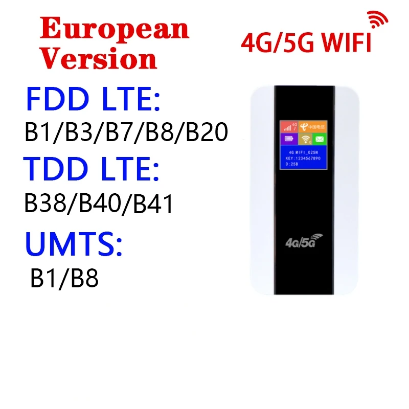 DNXT 4G LCD 휴대용 모바일 와이파이 라우터, MiFis 핫스팟, Sim 카드 포함, 3000mAh 배터리 모뎀, WiFi b818