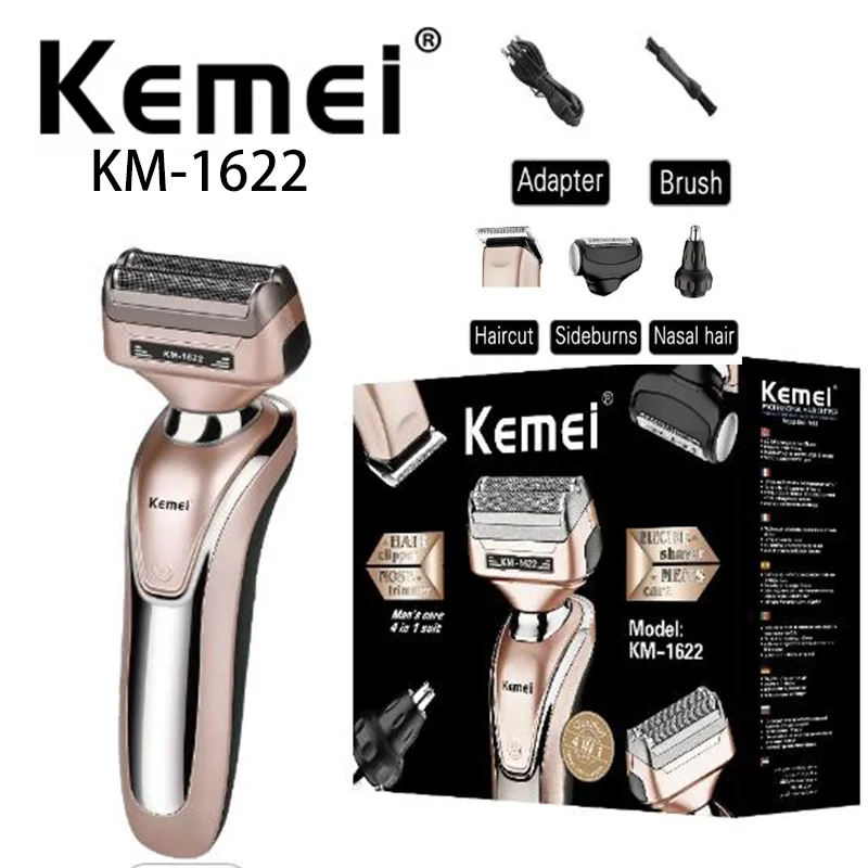 Kemei komei rasieren KM-1622 elektrische multifunktion ale nasale haar rasier maschine friseur schere 5-in-1 schaber