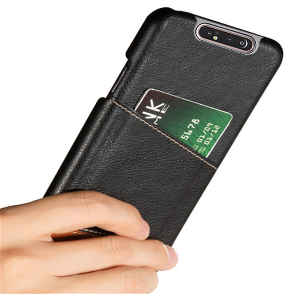 Card Case For Samsung Galaxy A80 Case Mixed Splice PU Leather Credit Card Holder Cover For Galaxy A80 A 80 SM-A805F Coque Funda