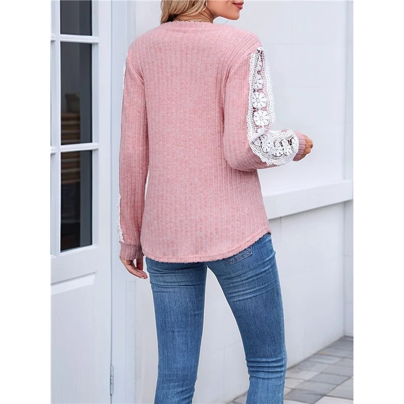 

ABP-Womens Long Sleeve Shirts V-Neck Tops Business Casual Blouses Tee Trendy 2025 Fall Fashion Outfits Clothes