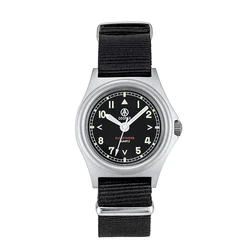 Reloj de cuarzo para hombre, pulsera con acabado de acero mate, MWC, MWC, militar, para exteriores, 38mm, SM8018A, G10