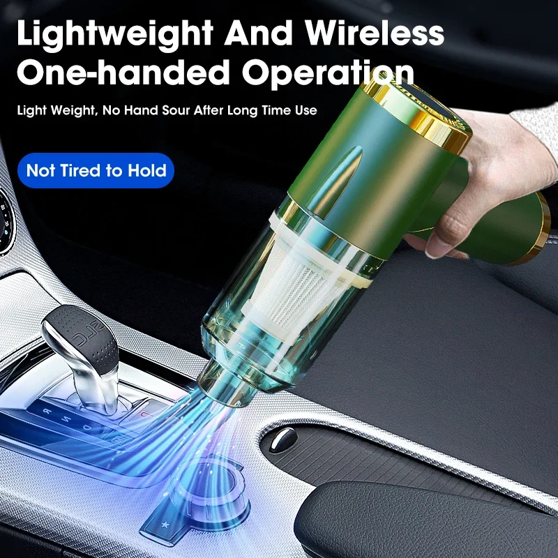 Wireless Car Vacuum Cleaner Cordless Handheld Auto Vacuum Home Car Dual Use Foldable Mini Vacuum Cleaner With Built-in Battrery