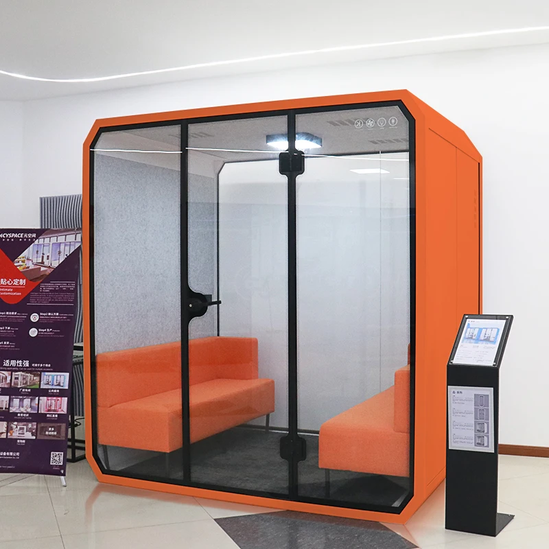 Factory Custom Workspace Private Silent Soundproof Booth Office Conference Phone Pod Work Pod Soundproof Office Pod Phone Booth