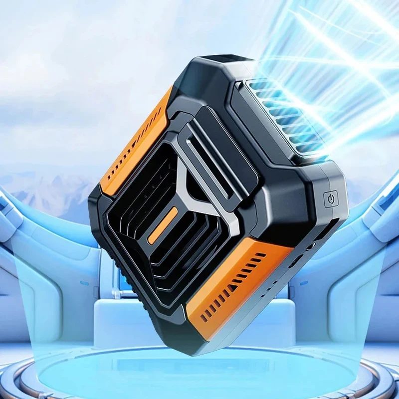 Outdoor Waist Clip Fan-F66 Personal Belt Clip Fan Portable Power Bank Flashlight Hanging Neck Fan Emergency Mobile Power Supply